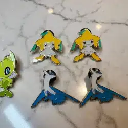 Pokemon Pin Lot - Latios, Jirachi, And Celebi - 5 Pins In Total