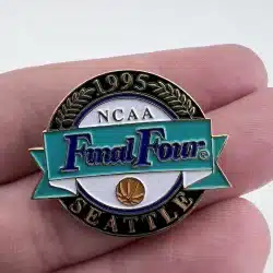 1995 NCAA Final Four Seattle Pin UCLA Arkansas North Carolina Oklahoma State