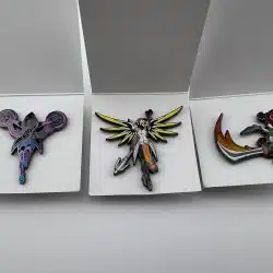 Blizzard Series 4 Pins From Blizzcon - Mercy, Sombra, And Samuro