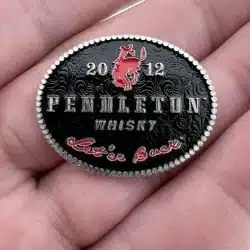 Pendleton Whisky Lapel Hat Pin 2012 Let Er Buck