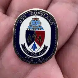NAVY USS COPELAND Force For Peace FFG-25 Pin