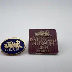 California State Railroad Museum 20 Years And 2004 Member Pin Set