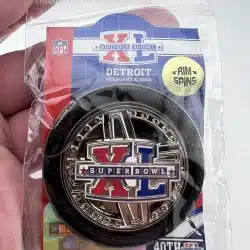 Super Bowl XL Spinning Rim Collectible Pin