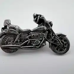 Vintage 1981 MM Limited Chicago Motorcycle Pin - Rare - Silver Tone