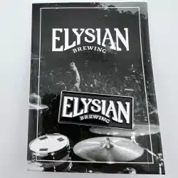 Elysian Brewing Lapel Pin On Original Cardboard