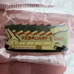 NASA SPACE SHUTTLE February 1, 2003 Lapel Pin - NOS