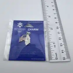 2002 Salt Lake City Olympics Charm U.S. Winter Olympics - #76 U.S./Olympic Flags