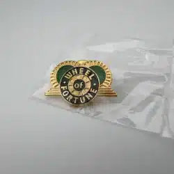 Wheel of Fortune TV Show Logo Vintage Tack Pin - NOS