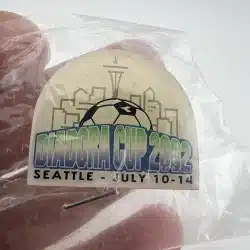 Diadora Soccer Seattle Cup 2002 Lapel Pin With Seattle Skyline