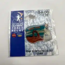 Salt Lake City 2002 Olympic Torch Relay - Moab, Utah Arch - Pin #11 of 14