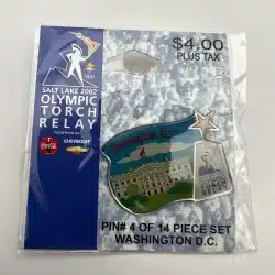 Salt Lake City 2002 Olympic Torch Relay - Washington D.C. - Pin #4 of 14