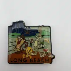 Rare 1998 Looney Tunes Long Beach Magnet - OBO