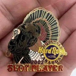 Hard Rock Hotel Las Vegas November Slot Player Turkey Pin 2002