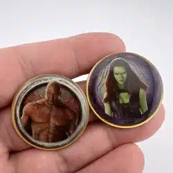 2014 Marvel Guardians Of The Galaxy Lapel Pins - Lot Of 2 - Used