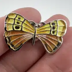 Beautiful And Colorful Butterfly Lapel Hat Pin