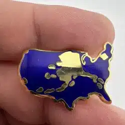 Just How Big Is Alaska Lapel Hat Pin - Travel Souvenir Lapel Pin