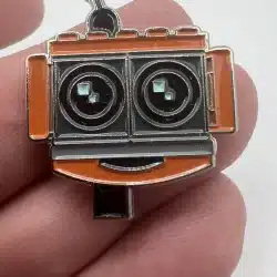 Robot Face Lapel Hat Pin - Unknown Character
