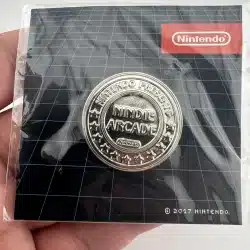 Nindie Arcade Nintendo Exclusive 2017 PAX Silver Coin Promo Lapel Hat Pin
