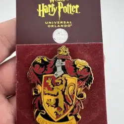 Harry Potter Gryffindor House Crest Pin Wizarding World Pin Lion Crest Used