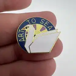 Rare WEYERHAEUSER SYC Art To Sea Lapel Hat Pin - Swan Pin - 1989 Vintage - Used