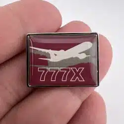 Boeing 777X Airplane Lapel Hat Pin Used