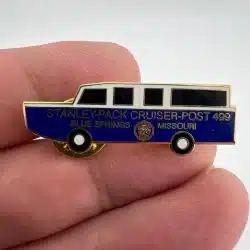 American Legion Stanley-Pack Cruiser-Post 499 Blue Springs Missouri Lapel Pin