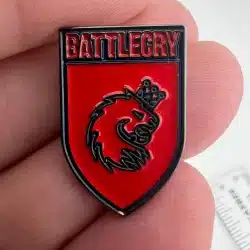 Bethesda Battlecry Video Game Lapel Hat Pin