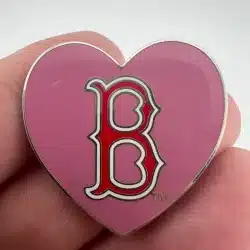 Boston Red Sox Heart Shaped Logo Pin by Peter David 2005