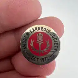 Andrew Carnegie Society Lapel Hat Pin