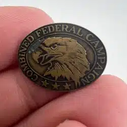 Combined Federal Campaign USA Military Collector Lapel Pin Used