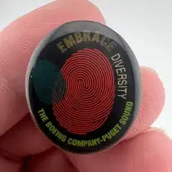 Embrace Diversity The Boeing Company - Puget Sound Lapel Hat Jacket Pin