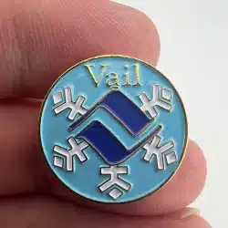 Vail Colorado Snowflake Lapel Hat Pin - Travel Souvenir