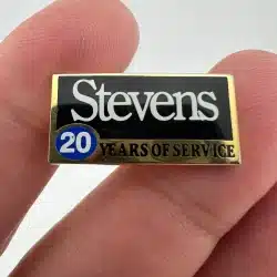 Stevens 20 Years Of Service Lapel Hat Pin - Used