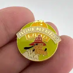 Vintage Walt Disney Adventure Land Goofy As A Fireman Pin