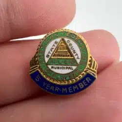 American Federation Employees 5 Year Member AFL-CIO Service Award Pin