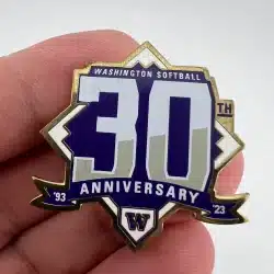 University Of Washington Huskies Softball 30th Anniversary Lapel Hat Pin