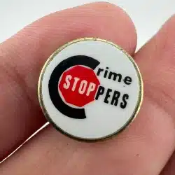 Crime Stoppers Lapel Hat Pin - Vintage - Used