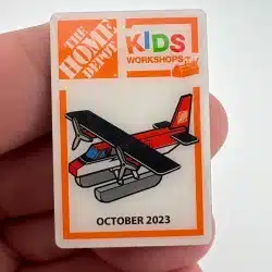 The Home Depot Kids Workshops Rescue Floatplane Lapel Pin