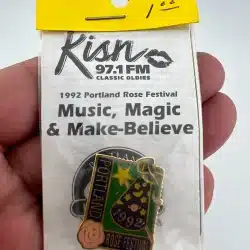 1992 PORTLAND ROSE FESTIVAL Lapel Hat Pin from KISN 97.1