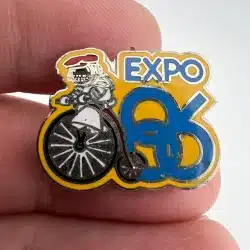 Vintage 1986 EXPO 86 World's Fair Vancouver Canada Lapel Hat Pin - Used