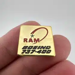 Boeing 737-400 RAM Aviation Company Enamel Lapel Hat Pin