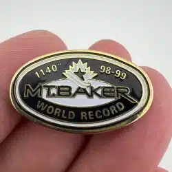 Mt. Mount Baker 1140" inches of snow world record 98/99 season lapel pin brooch