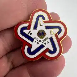 Vintage 1976 4L6 Lions Club Pin - California
