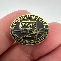 Vintage 1991 PSNS Commander in Chief Installation Excellence Award Pin