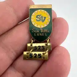 Vintage Sun Villa Lanes Bowling Alley - Bellevue, Washington - 525 Series Score