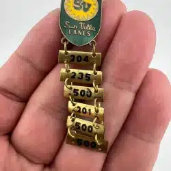 Vintage Sun Villa Lanes Bowling Alley - Bellevue, Washington - 500 Series Score