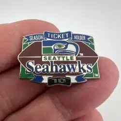 1995 Seattle Seahawks NFL Football Season Ticket Holder 10 Year Award Hat Pin