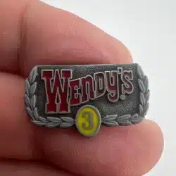 Wendy's 3 Years Service Lapel Pin - USED