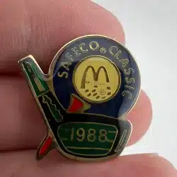 1988 LPGA McDonald's Safeco Classic Golf Tour Tournament Hat Lapel Pin