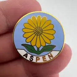 Aspen Daisy Flower Lapel Hat Pin - Vintage - Used - Brooch Style